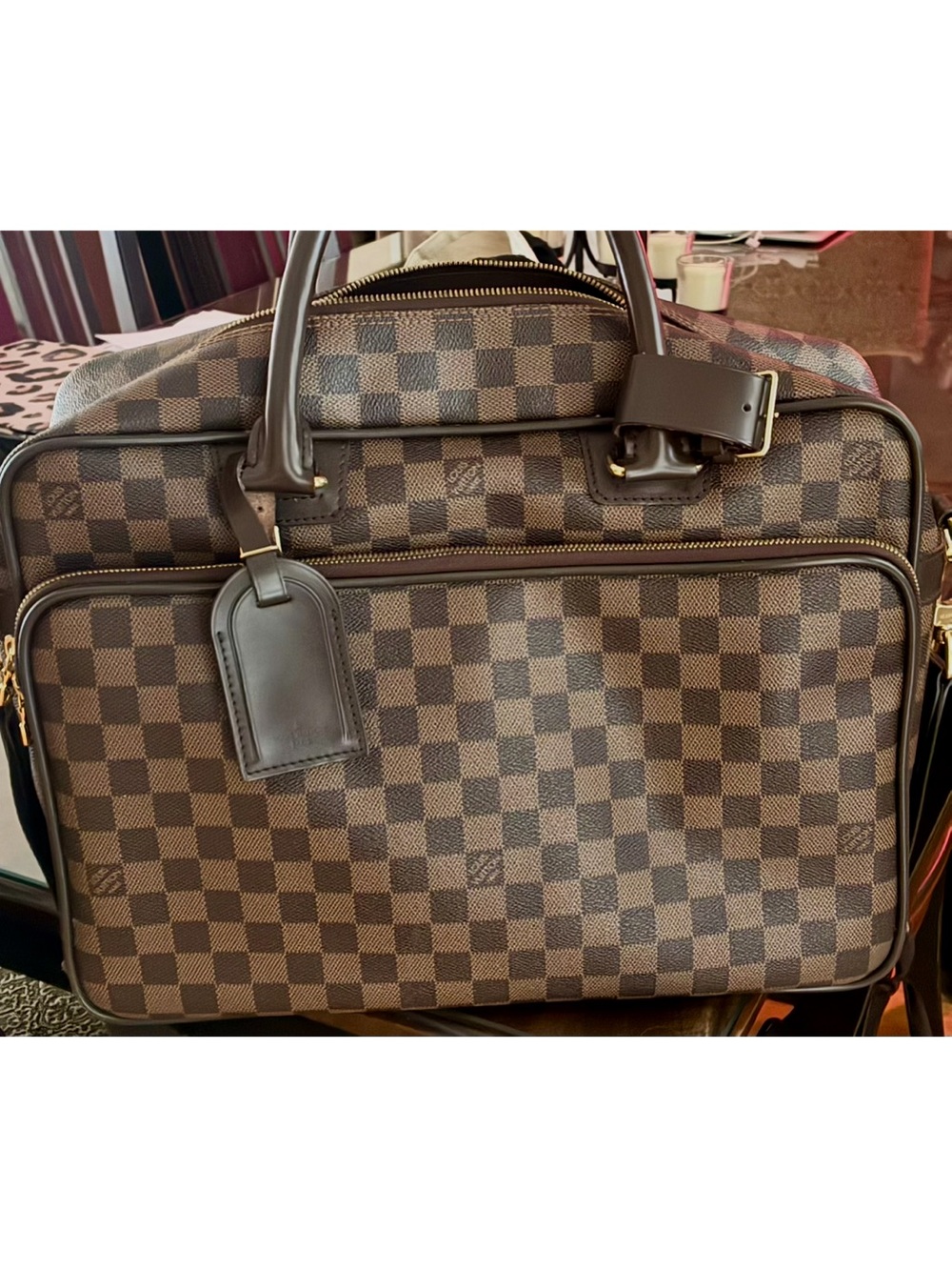 Authentic Louis Vuitton Damier Ebene Icare Briefcase